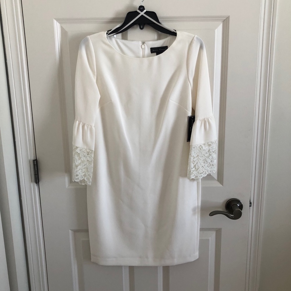 Jessica Howard Lace Bell Sleeve Dress